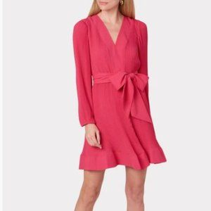Milly Liv Pleated Dress Pink